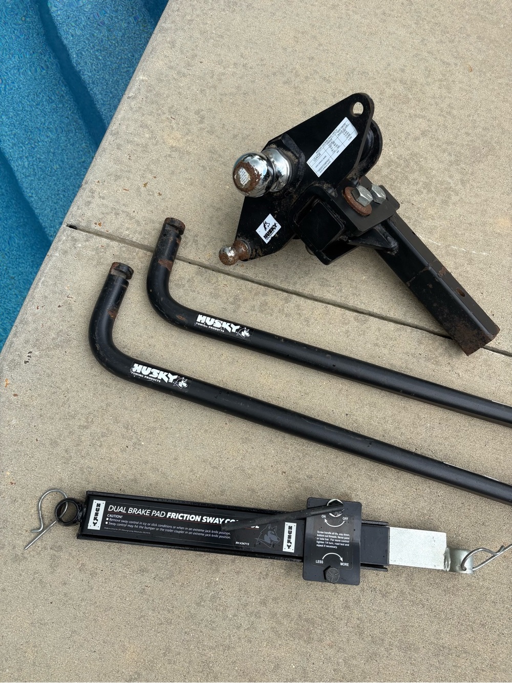 Sky Black Trailer Sway Control and Hitch Components